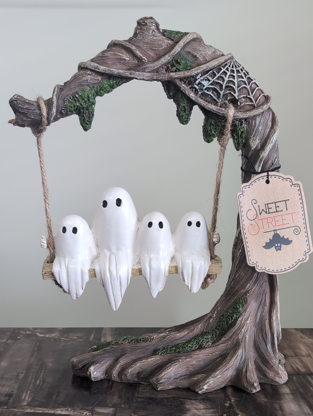 Sweet Street Spooky Cute Swinging Ghosts In Tree Swing Halloween Decor 🪾